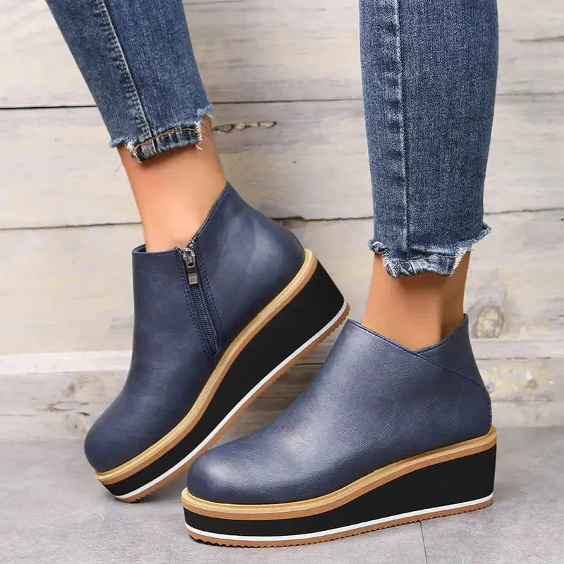Women’s Wedge Ankle Boots – Elegant & Comfortable