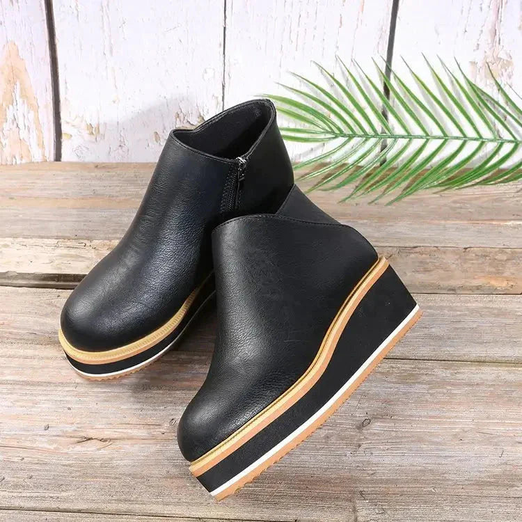 Women’s Wedge Ankle Boots – Elegant & Comfortable