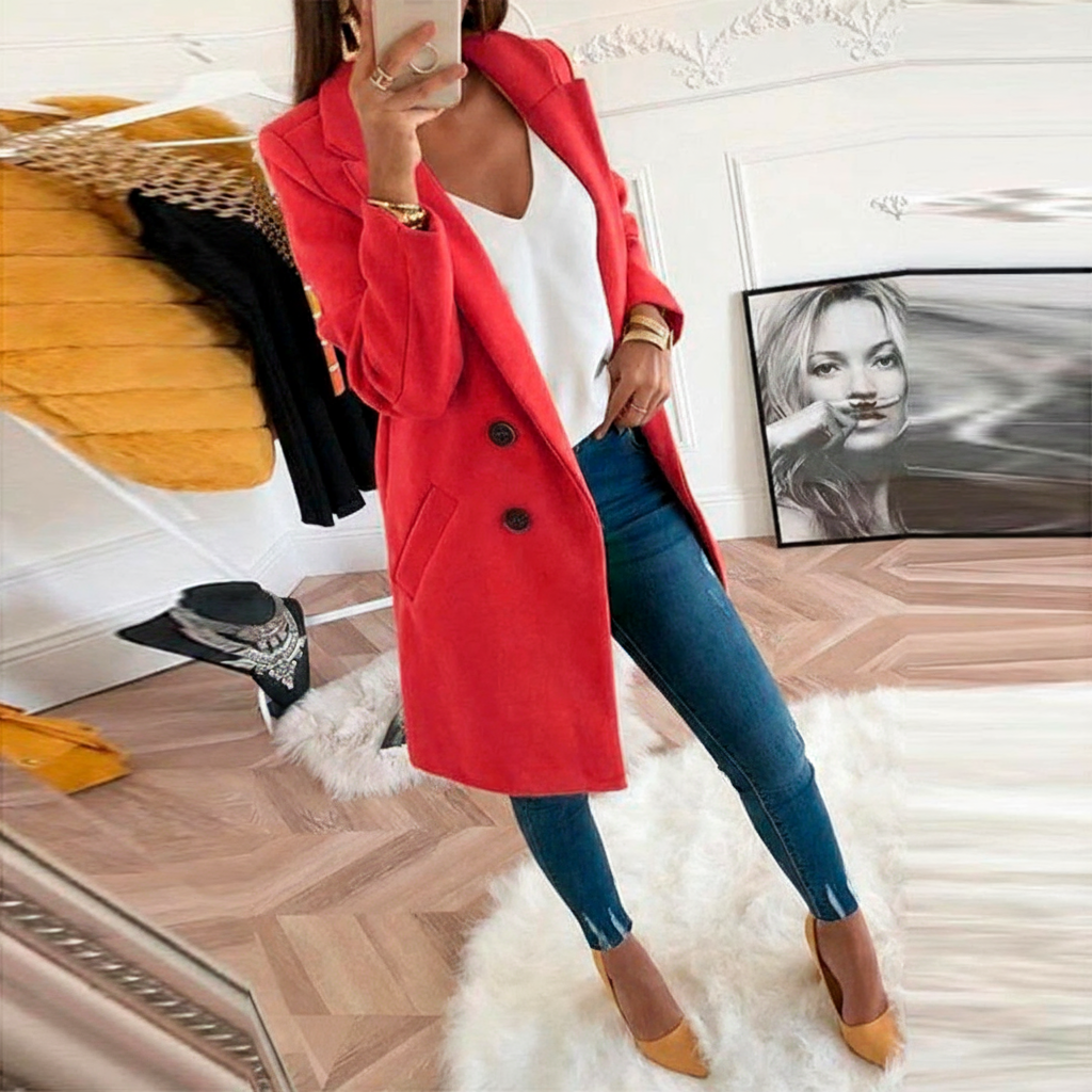 Women’s Winter Overcoat – Elegant & Warm